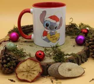 Fototasse Stitch Merry Xmas
